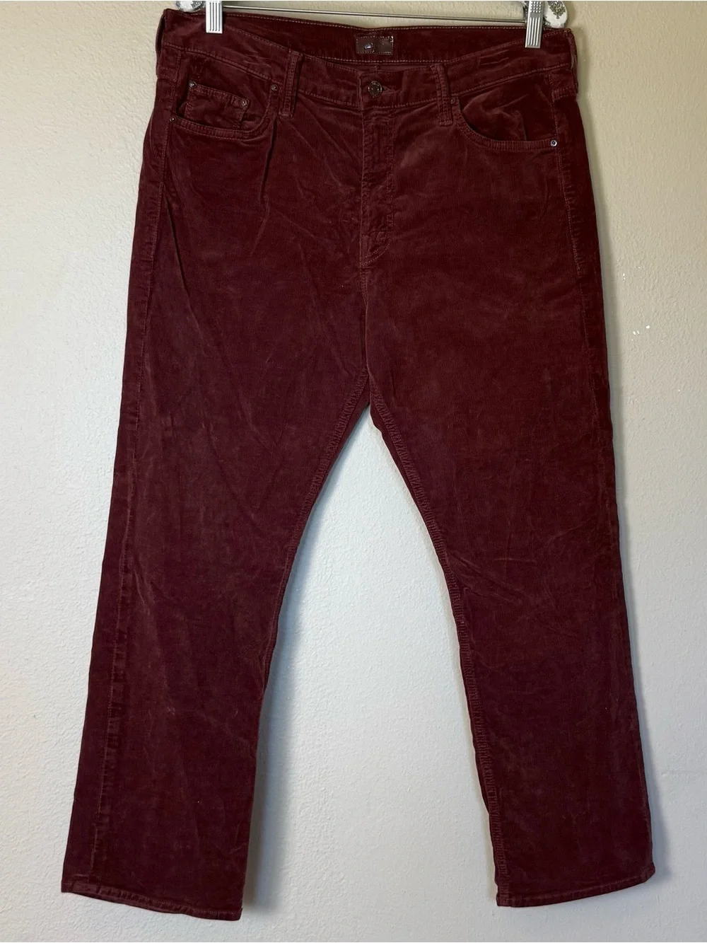 MOTHER Mid Rise Rider Ankle Pants in Hopscotch Brown Size 33 - Picture 2 of 8